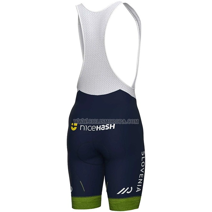 2023 Ropa Ciclismo Slovenia Verde Mangas Cortas y Culotte Corto